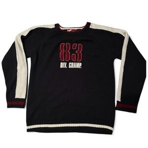 vintage 90s knit varsity sweater